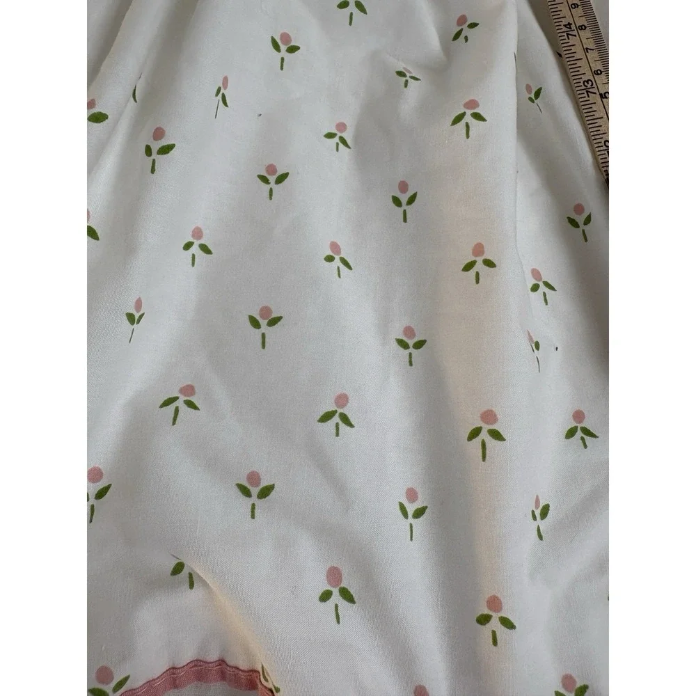 Laura Ashley Castleberry Pink Tulip King Size Dust Ruffle Layered Bedskirt